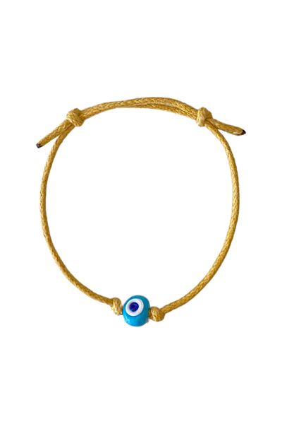 TAKI BY EKİN Turquoise Glass Evil Eye Beaded Bracelet