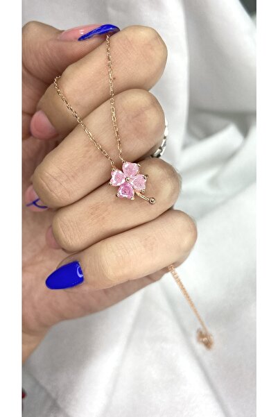 Selen’S Gümüş Yılbaşı Hediyesi Yeni Yıl Özel Kadın Yonca Gümüş Kolye