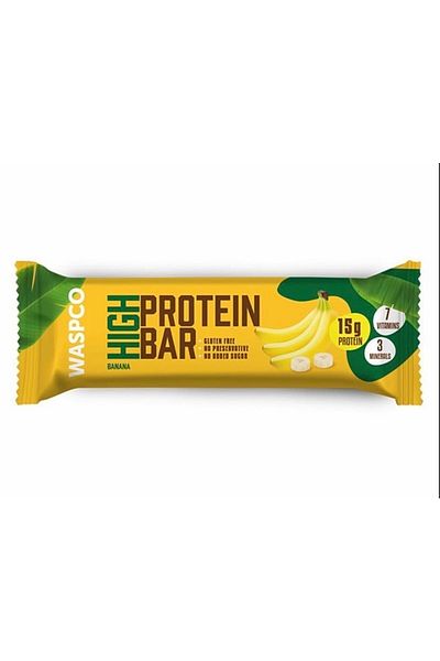 Waspco Protein Bar 10 Pieces (2 Types of Peanut and Banana)
