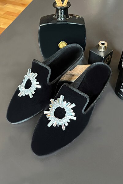 RENKLİBUTİK Papuci de casă confortabili pentru femei cu cataramă elegantă