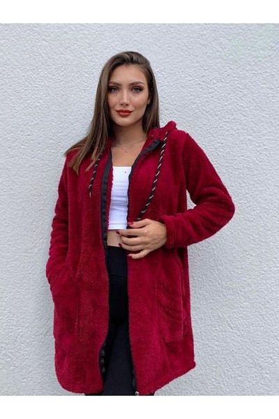 İkmal Plush Tunic Zippered Cardigan