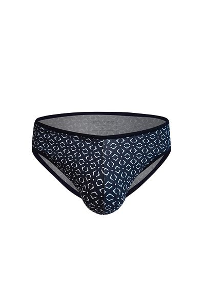darkzone Ανδρικά σλιπ με γεωμετρικό σχέδιο Navy Blue - Lycra