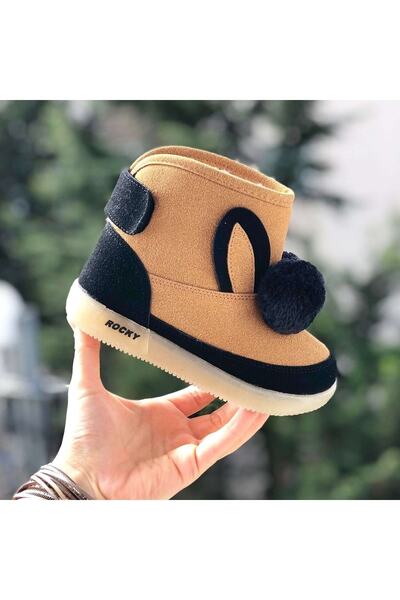 Pandalina Çocuk Bot Işıklı Ortopedik Çocuk Bot Yünlü Çocuk Bot Cırtcırtlı Çocuk Bot