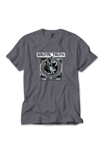 Z zepplin Tricou gri Brutal Truth End Time