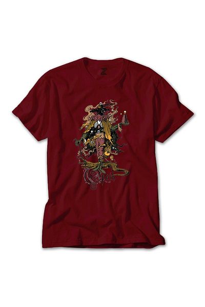Z zepplin Κόκκινο T-shirt Opeth Sketch