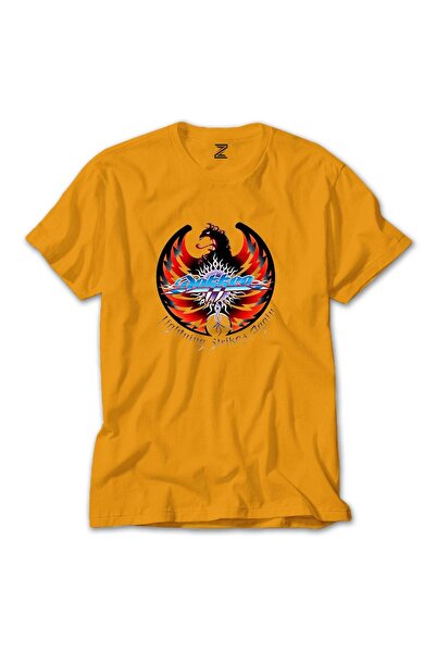 Z zepplin Κίτρινο T-shirt Dokken Lightning Strikes Again