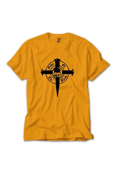 Z zepplin Black Label Society - Κίτρινο T-shirt, Μαύρο μοτίβο κρανίου