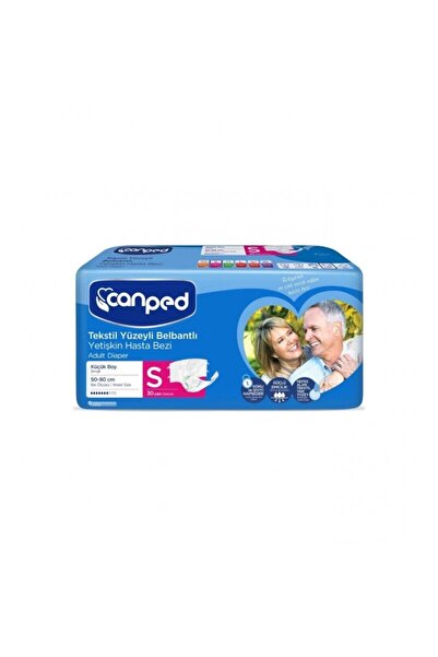 Canped Tekstil Yüzeyli Belbantlı Yetişkin Hasta Alt Bezi 30'lu S Beden