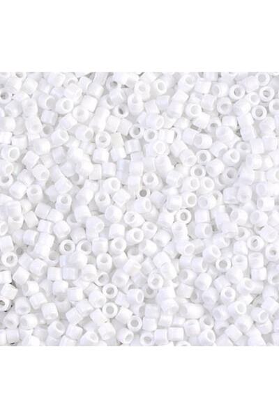 RLX BUJİTERİ قطعة خرز ميوكي ديليكا الأصلية 11 00 (2 جرام) - أبيض غير لامع