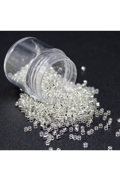 RLX BUJİTERİ Mărgele Miyuki Delica originale tăiate 11 00 (2 GRAM)-alb strălu...