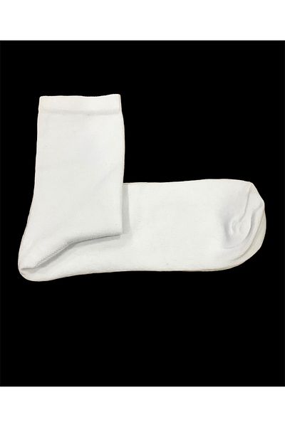 ÇorapGezegeni Long Unisex White Socks 9 Pack