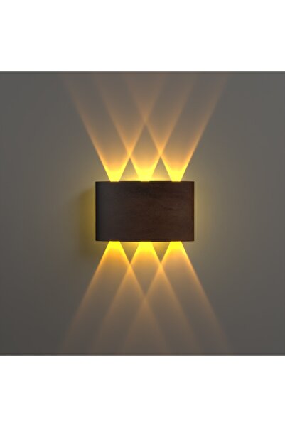 fullreyon Uranüs Eskitme Kasa Amber Işık Ledli Dekoratif Işık Süzmeli Iç Dış Mekan Modern Aplik