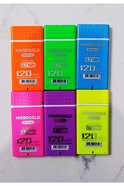 MİKROGOLD 6 Adet 120 Li 2b-60mm Versatil 0,7 Kalem Uç