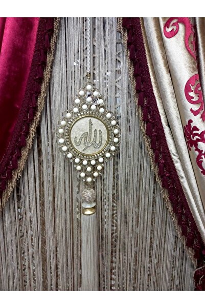 Hayal Dünyası Perde Aksesuarları Allah Yazılı Telkari Özel Tasarım Perde Sark...