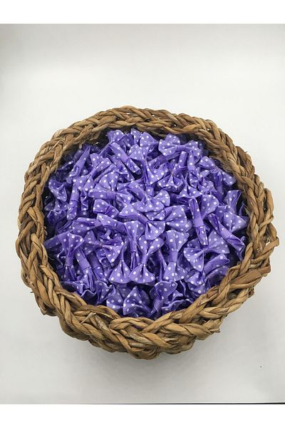 Chuva Polka Dot Bow Lilac 25 Pieces