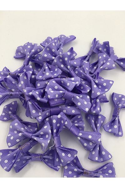 Chuva Polka Dot Bow Lilac 25 Pieces