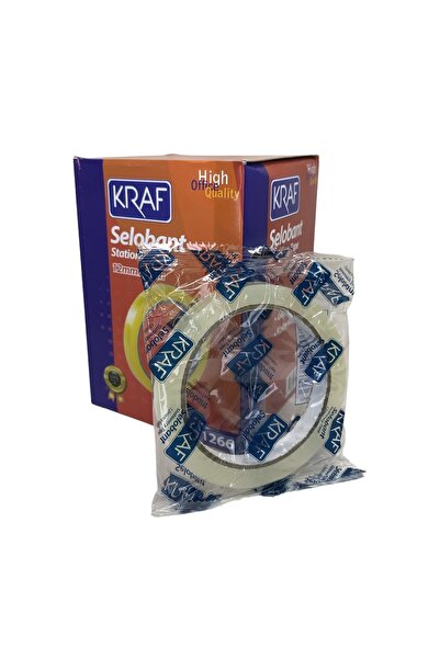 KRAF Selobant Office Tape 12mm X 66Mt 12 Pack