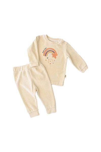 BabyCosy Set Pantolon Star Velvet Uzun Kollu Tşört