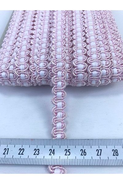 Hobigram Pink and White Checkered Water Stone 5 Meters for Packaging Ornament Edge Ornament – Decorative Ribbon, Stylish Design