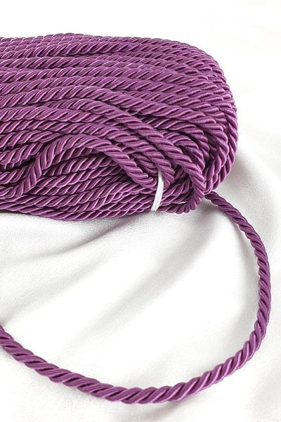 Hobigram Κορδόνι Σχοινί Μωβ Χρώμα 8 mm 20 μέτρα για Supla Made – Διακοσμητική κορδέλα, κομψό σχέδιο, γυναικείο αξεσουάρ
