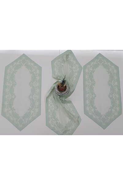 WENESSİ Kdk Örme Tül Kumaş 3lü Oda Takımı