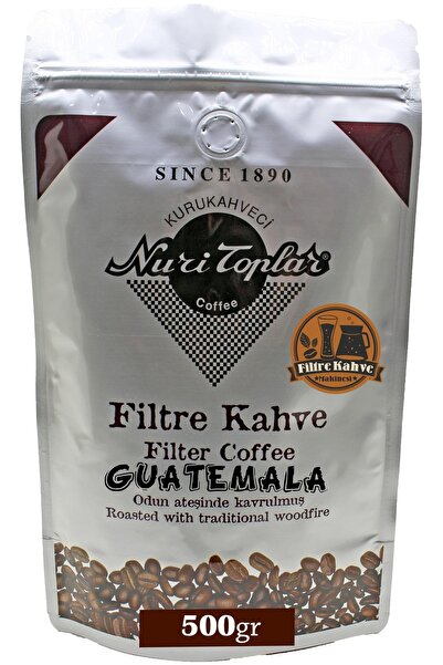 Nuri Toplar Filtre Kahvesi 500 Gr Guatemala Hb Ep Çekirdeği - Odun Ateşinde K...