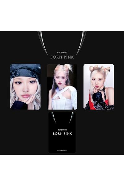 Kpop Dünyasi Blackpınk Rose '' Born Pink '' Pob Kart Seti