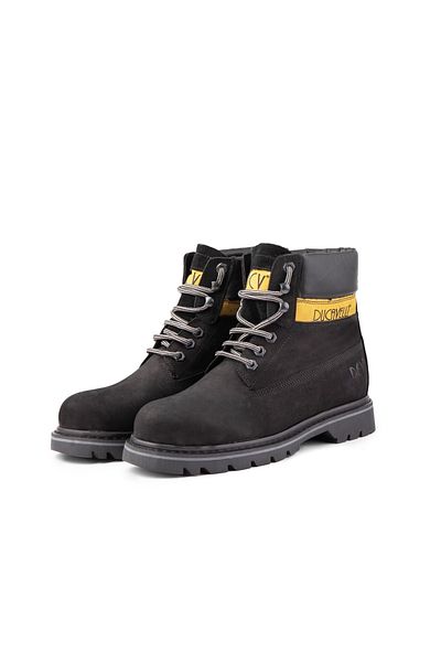 Ducavelli Desert Genuine Leather Nubuck Lace-Up Men's Boots