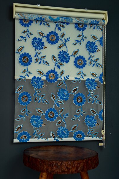 HLMSTOR Çift Mekanizmalı Tül Stor Perde Bo-202