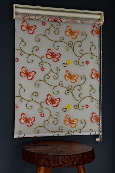 HLMSTOR Çift Mekanizmalı Tül Stor Perde Bo-173 Özel Üretim Alüminyum Kasalı