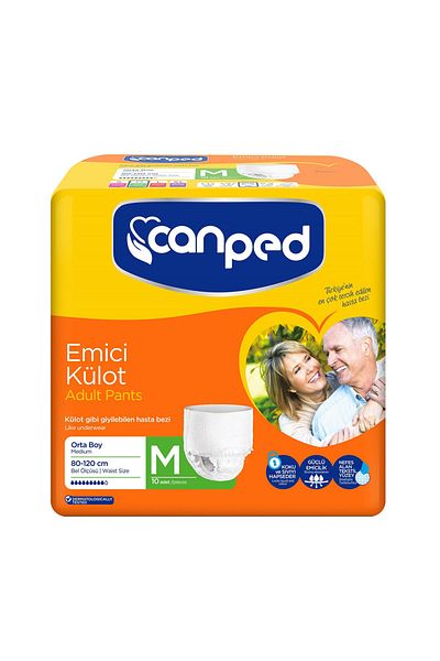 Canped H Cloth Absorbent Panties Medium 9 Pieces 4 Pieces