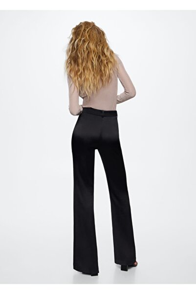 MANGO Woman Garatlan nyakú fényes póló