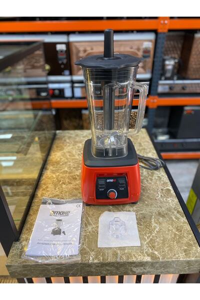 OMAKE Süper Güçlü Bar Blender Seti Buz Kırıcı Manuel 2200w 3 Litre - Parçalama Ve Karıştırma Özellikli