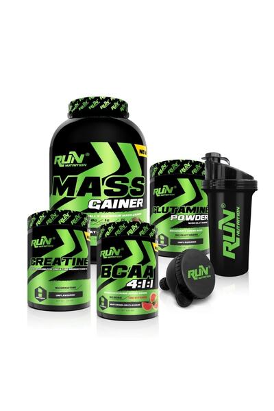 Run Nutrition Hacim Ve Enerji Kombinasyon Paketi(MASS GAİNER 3KG, CREATİNE, G...