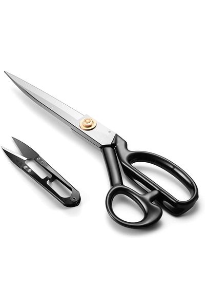 ÇEÇEN HOME Professional Black Fabric Tailor Scissors 28cm 11" inch Stainless Steel Sharpenable A-275 In Special Box
