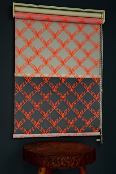 HLMSTOR Çift Mekanizmalı Tül Stor Perde Tül-03 Özel Üretim,alüminyum Kasalı