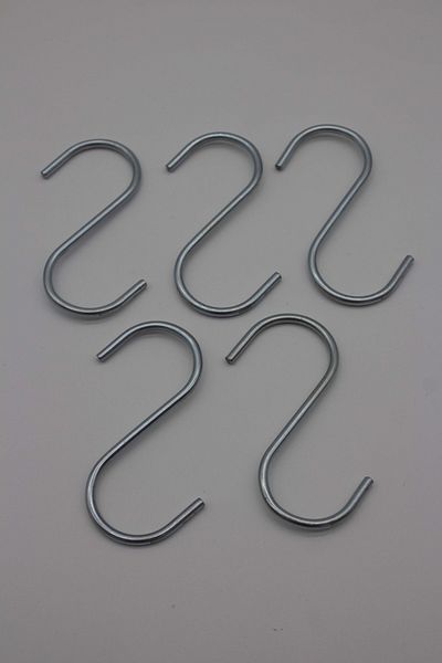 Hobimos S Hook 7 cm Μεταλλικό 5 Τεμάχια