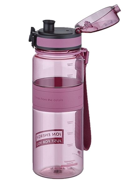 Uzspace 500ml Medium Size Silicone Body Tritan Water Bottle