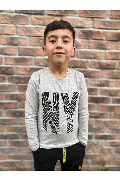 Macawi New Season Front Printed Boys' Bodysuit