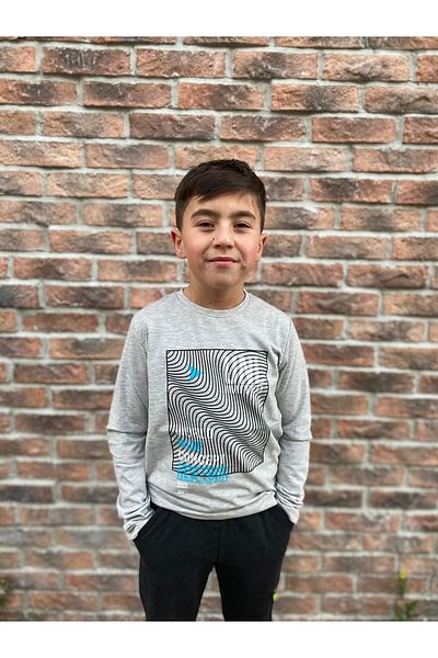 Macawi New Season Front Printed Boys' Bodysuit