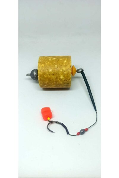 SAZAN RİG Küspe Aparatlı Yüzen Turuncu Renk Çift Mısırlı Küspeli Sazan Takımı...