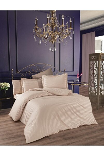 Finezza Σετ Παπλωματοθήκης Διπλό Μπεζ Υφασμάτινο Ζακάρ Bella Bamboo 6 τεμαχίω...