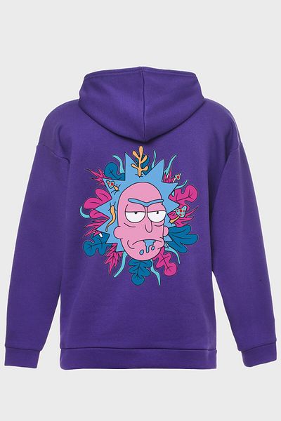 DEEPSENCE Purple Unisex Hooded Sweatshirt - Rıckandmorty