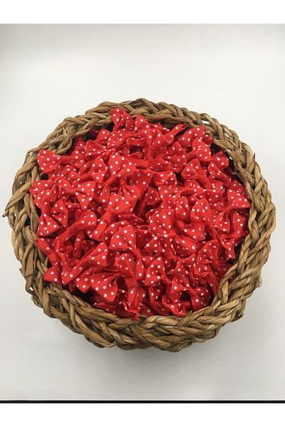 Chuva Polka Dot Bow Red 25 Pieces
