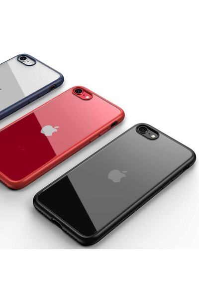 Miscase Iphone 7-8 Lazer Parlak Çerçeve Şeffaf Plating Cep Telefonu Kılıfı Kı...