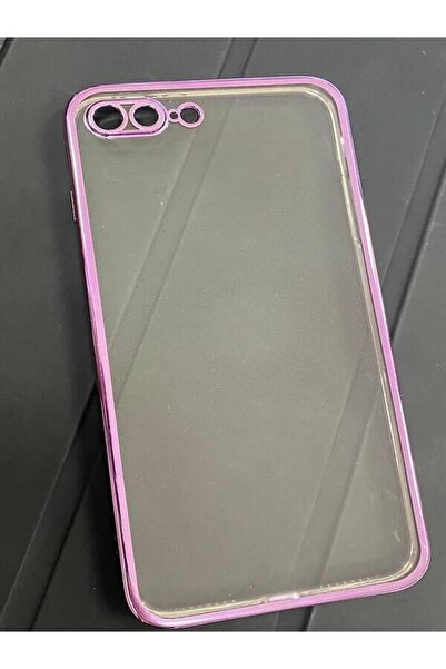 Miscase Iphone 7-8 Plus Lazer Parlak Çerçeve Şeffaf Plating Cep Telefonu Kılı...