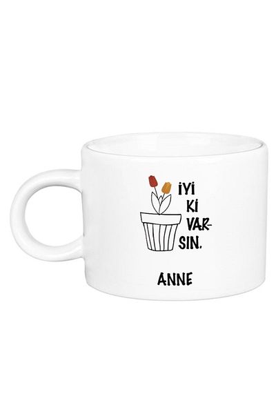 Öz Kupa Thank You Mother Porcelain Motto Cup