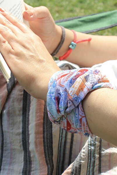 Sofist İstanbul Travel Buff Multifunctional Dikişsiz Pasaport Damga Desenli Boyunluk/Bandana/Baf