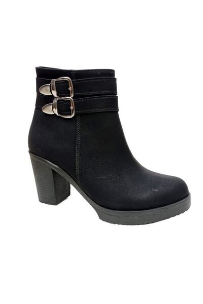 Efsun 1658-22 Γυναικείες μπότες από λαδωμένο δέρμα με φερμουάρ