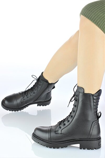 DOCKA Kadın Hakiki Deri Spor Tarz Postal Deri Bot